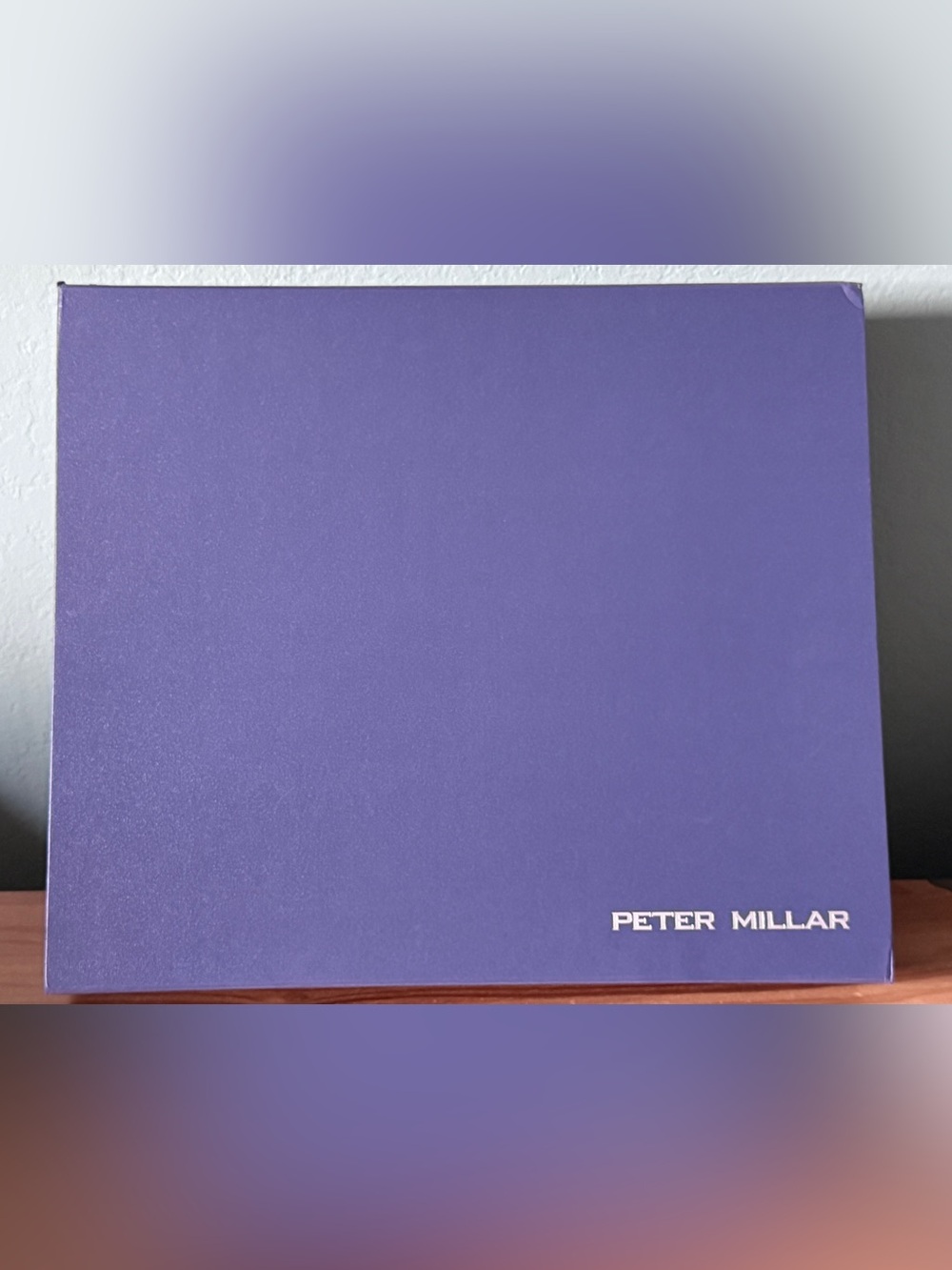 Peter Millar Luxury Magnetic Gift Box Purple Empty Storage 14.75”